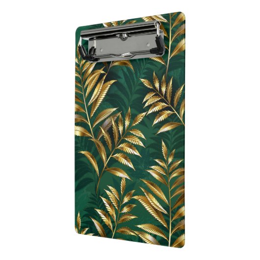 Seamless pattern with golden ferns mini klemmbrett (Gewinkelt2)
