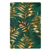 Seamless pattern with golden ferns mini klemmbrett (Rückseite)