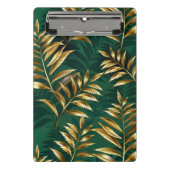 Seamless pattern with golden ferns mini klemmbrett (Vorderseite)