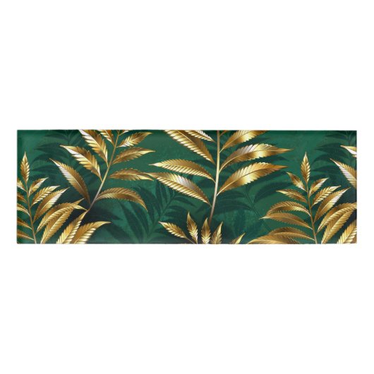 Seamless pattern with golden ferns namenschild (Vorderseite)