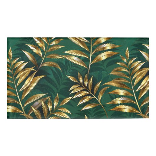 Seamless pattern with golden ferns namenschild (Vorderseite)