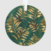 Seamless pattern with golden ferns ornament (Rückseite)