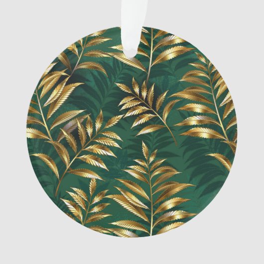 Seamless pattern with golden ferns ornament (Vorderseite)