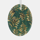 Seamless pattern with golden ferns ornament aus glas (Vorderseite Rechts)