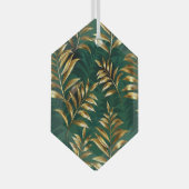 Seamless pattern with golden ferns ornament aus glas (Vorderseite Rechts)