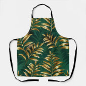 Seamless pattern with golden ferns schürze (Vorderseite)