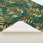 Seamless pattern with golden ferns sherpadecke (3/4)