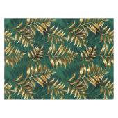 Seamless pattern with golden ferns tischdecke (Vorderseite (Horizontal))