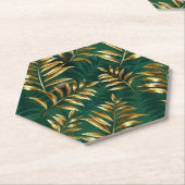 Seamless pattern with golden ferns untersetzer (angewinkelt)
