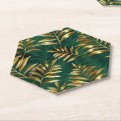 Seamless pattern with golden ferns untersetzer (angewinkelt)