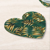 Seamless pattern with golden ferns untersetzer (angewinkelt)