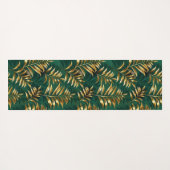 Seamless pattern with golden ferns yogamatte (Rückseite (Horizontal))
