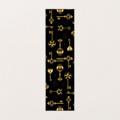 Seamless Pattern with Golden Keys Visitenkarten (Außenseite Aufgefaltet)