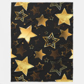 Seamless pattern with Golden Stars Fleecedecke (Vorderseite)