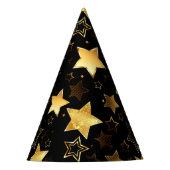 Seamless pattern with Golden Stars Partyhütchen (Vorderseite)