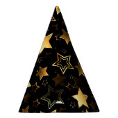 Seamless pattern with Golden Stars Partyhütchen (Rechts)