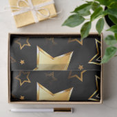 Seamless pattern with Golden Stars Seidenpapier (Geschenk)