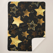 Seamless pattern with Golden Stars Sherpadecke (Vorderseite)