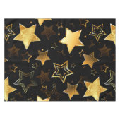 Seamless pattern with Golden Stars Tischdecke (Vorderseite (Horizontal))