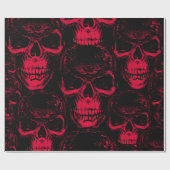 Seamless pattern with hand-drawn sinister human sk geschenkpapier (Flach)