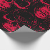 Seamless pattern with hand-drawn sinister human sk geschenkpapier (Ecke)
