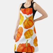 Seamless pattern with handdrawn watercolor orange  schürze (InSitu)