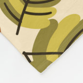 Seamless pattern with hazelnut leaves and acorns. fleecedecke (Ecke)