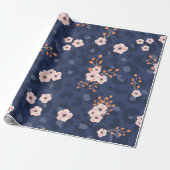 Seamless pattern with leopard skin and pink small  geschenkpapier (Ungerollt)