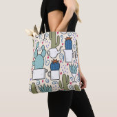Seamless pattern with llama, cactus hand drawn des tasche (Von Nahem)
