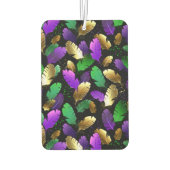 Seamless Pattern with Mardi Gras feathers Autolufterfrischer (Rückseite)