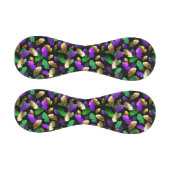Seamless Pattern with Mardi Gras feathers Baseball (Paneele)