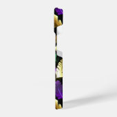 Seamless Pattern with Mardi Gras feathers iPhone Hülle (Linke Seite)