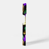 Seamless Pattern with Mardi Gras feathers iPhone Hülle (Rechte Seite)