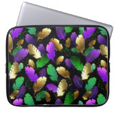 Seamless Pattern with Mardi Gras feathers Laptopschutzhülle (Vorderseite)