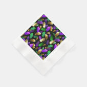 Seamless Pattern with Mardi Gras feathers Serviette (Ecke)