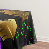 Seamless Pattern with Mardi Gras feathers Tischdecke (Beispiel)