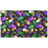 Seamless Pattern with Mardi Gras feathers Tischdecke (Vorderseite (Horizontal))