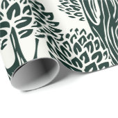 seamless pattern with old deciduous trees. Styliz Geschenkpapier (Rolleneckpunkt)