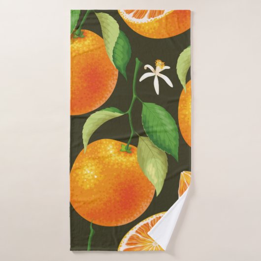 Seamless pattern with orange badehandtuch (Badehandtuch)