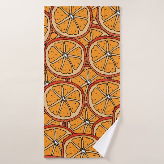 Seamless pattern with orange. Endless texture Badehandtuch (Badehandtuch)