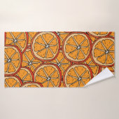Seamless pattern with orange. Endless texture Badehandtuch (Badehandtuch)