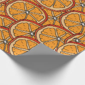 Seamless pattern with orange. Endless texture Geschenkpapier (Ecke)
