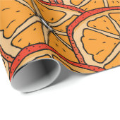 Seamless pattern with orange. Endless texture Geschenkpapier (Rolleneckpunkt)