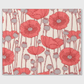 Seamless pattern with poppies.  geschenkpapier (Flach)