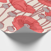 Seamless pattern with poppies.  geschenkpapier (Ecke)