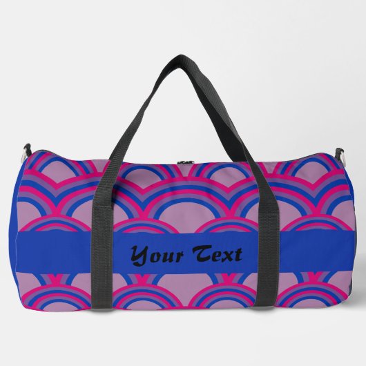 Seamless pattern with rainbows duffle bag (Vorderseite)