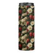 Seamless Pattern with Red Fly Agaric and Flowers Thermosbecher (Rückseite)