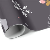 seamless pattern with reindeer, fir trees and sno geschenkpapier (Rolleneckpunkt)