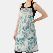 Seamless pattern with skull. Freehand drawing Schürze (InSitu)