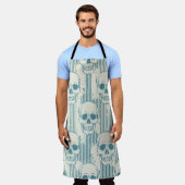Seamless pattern with skull. Freehand drawing Schürze (Getragen)